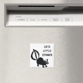 かわいいリトルスティンカースカンクプリントアートデザイン マグネット (インサイチュ (食洗機))