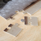 かわいいリトルストライプの子猫 ジグソーパズル (側面)