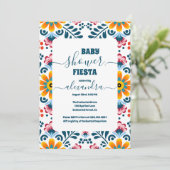 かわいいリトルセニョリータフィエスタフラワーズベイビーシャワー 招待状 (スタンド正面)