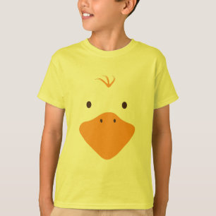かわいいリトルダッキー(アヒルちゃん)顔 Tシャツ