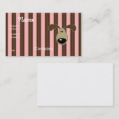 かわいいリトルドギー顔 名刺 (正面/裏面)