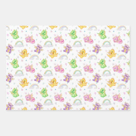 かわいいリトルドラゴン – ラッピング紙 ラッピングペーパーシート