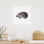 かわいいリトルハリネズミ ポスター (キッチン)
