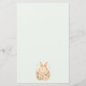かわいいリトルバニーのベイビーへの願い アドバイスカード (裏面)