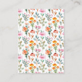 かわいいリトルバニーのワイルドフラワーズ　いくつ当てよう エンクロージャーカード (裏面)
