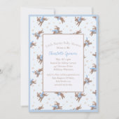 かわいいリトルバニーベビーシャワー招待状 招待状 (正面)