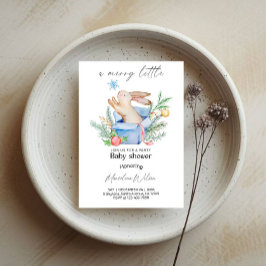 かわいいリトルバニー ベイビーシャワーパーティー 招待状