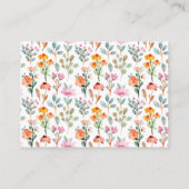 かわいいリトルバニー ワイルドフラワーズ  おむつくじ エンクロージャーカード (裏面)