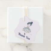 かわいいリトルバレリーナプリンセスバースデーパーティー フェイバータグ (インサイチュ)