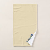 かわいいリトルバードオンアイボリー バスタオルセット (ハンドタオル)