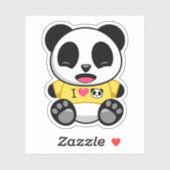 かわいいリトルパンダ シール (シート)