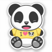 かわいいリトルパンダ シール (正面)