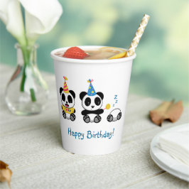 かわいいリトルパンドラ(PANDAS)誕生日 紙コップ