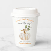 かわいいリトルパンプキンがやってくる ベイビーシャワー 紙コップ (正面)