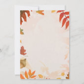 かわいいリトルパンプキンをテーマにした子供の誕生日パーティー 招待状 (裏面)