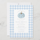 かわいいリトルパンプキンベイビーシャワー 招待状 (正面)