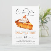 かわいいリトルパンプキン秋のベビーシャワー 招待状 (スタンド正面)