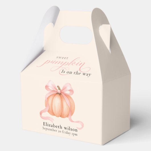 かわいいリトルパンプキン ピンクの蝶ネクタイがやってくる フェイバーボックス (正面)