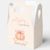 かわいいリトルパンプキン ピンクの蝶ネクタイがやってくる フェイバーボックス (見開き)