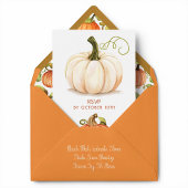 かわいいリトルパンプキン　ベイビーシャワーのご招待 招待状