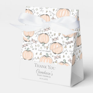 かわいいリトルパンプキン 秋のベイビーシャワー 感謝 フェイバーボックス
