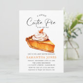 かわいいリトルパンプキン 秋のベイビーシャワー 招待状 (スタンド正面)