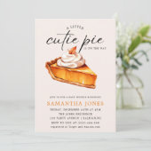 かわいいリトルパンプキン 秋のベイビーシャワー 招待状 (スタンド正面)