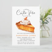 かわいいリトルパンプキン 秋のベイビーシャワー 招待状 (スタンド正面)