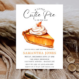 かわいいリトルパンプキン 秋のベイビーシャワー 招待状