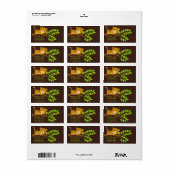 かわいいリトルヒョウありがとうレーベル ラベル (フルシート)