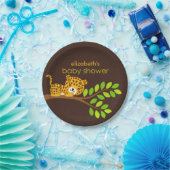 かわいいリトルヒョウ赤ちゃんシャワー紙プレート ペーパープレート (パーティー)