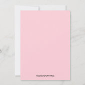 かわいいリトルピーベイビーガール フォトお知らせカード 案内状 (裏面)