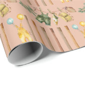 かわいいリトルフィッシャーマン魚釣りベビーシャワー ラッピングペーパー (ロールコーナー)