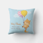 かわいいリトルフォックスの風船 赤ちゃんの部屋の装飾 クッション (裏面)