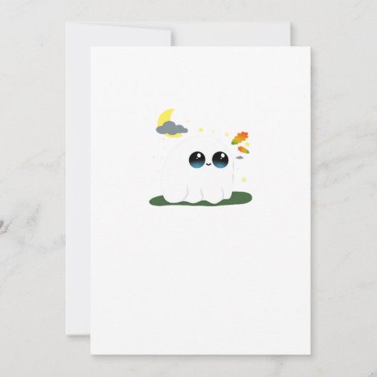 かわいいリトルブースティー秋の風景 ヴィンテージ クラシック シーズンカード (正面)