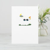 かわいいリトルブースティー秋の風景 ヴィンテージ クラシック シーズンカード (スタンド正面)