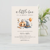 かわいいリトルブー ハロウィン ベイビーシャワー 招待状 (スタンド正面)