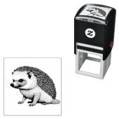 かわいいリトルヘッジホッグポートレート セルフインキングスタンプ (インサイチュ)