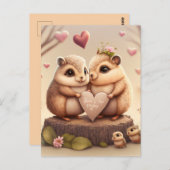 かわいいリトルベアの漫画 ポストカード (正面/裏面)