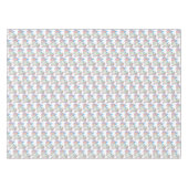 かわいいリトルベビーユニコーンパステルレインボカラー テーブルクロス (正面(横))