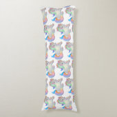 かわいいリトルベビーユニコーンパステル寝具 ボディピロー (正面縦)