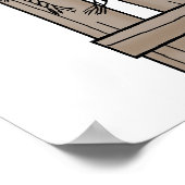 かわいいリトルベビー女性のカーボーイポスターアートプリント ポスター (角)