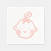 かわいいリトルベビー スタンダードカクテルナプキン (正面)