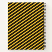 かわいいリトルボーイ建築車モノグラムの両 ノートブック (裏面)