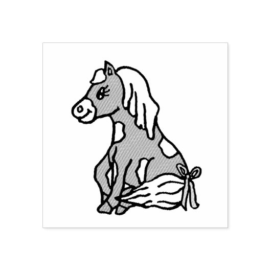 かわいいリトルポニーファーム動物 ラバースタンプ (インプリント)