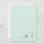 かわいいリトルマーメイド招待状 招待状 (裏面)