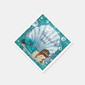 かわいいリトルマーメイド紙ナプキンス スタンダードカクテルナプキン (角)