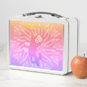 かわいいリトルモンキーデザイン メタルランチボックス (インサイチュ)