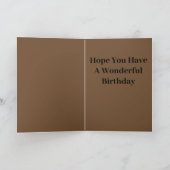 かわいいリトルモンキー誕生日 カード (内部)