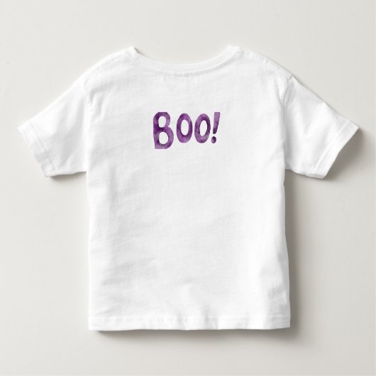 かわいいリトルモンスターの誕生日ボーイ トドラーTシャツ (裏面)